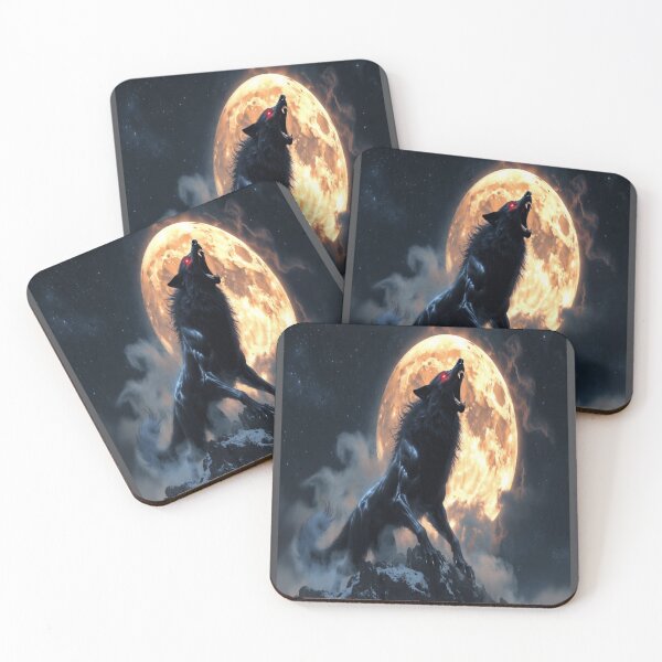 Item preview, Golden Moon Wolf Rise designed and sold by NovaDigitalArt45.