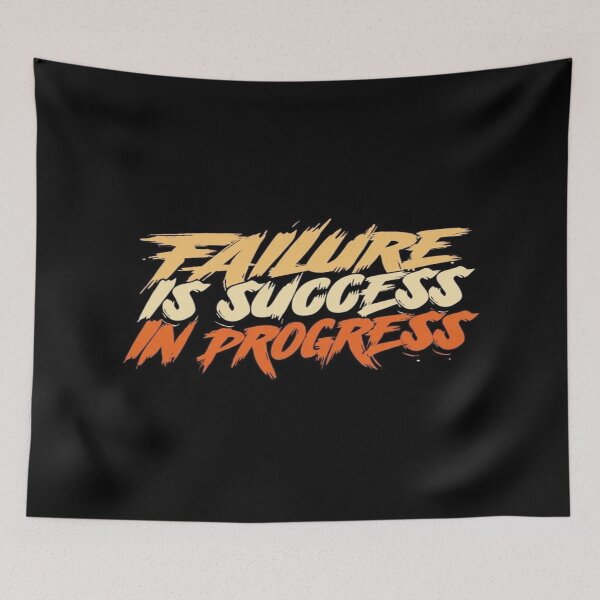 Item preview, Failure Is Success in Progress – Motivational Quote for Growth, Resilience, and Personal Power designed and sold by Bright Nest Studio.