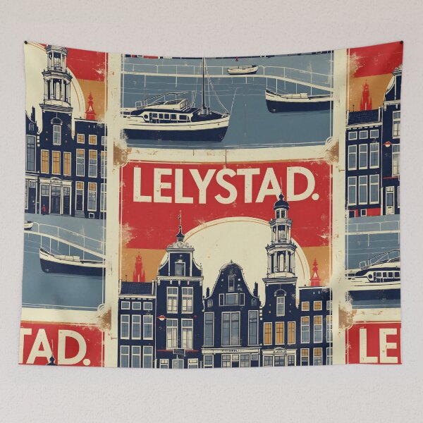 Item preview, Lelystad Netherlands 1950s Vintage Travel Tourism designed and sold by TravelersGems.