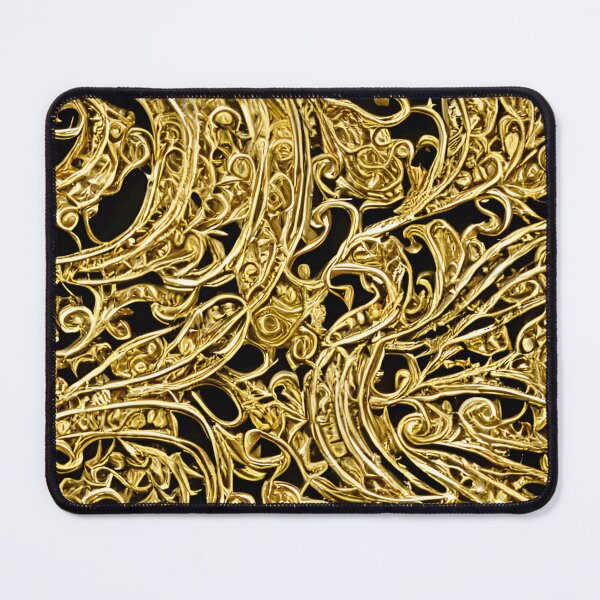 Item preview, Black and Gold Filigree pattern designed and sold by ArtRarities.