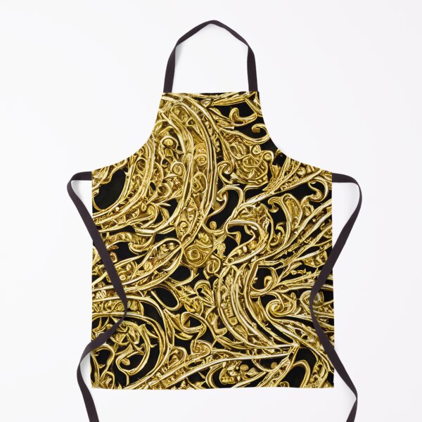 Item preview, Black and Gold Filigree pattern designed and sold by ArtRarities.