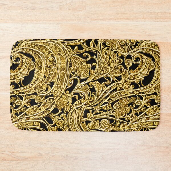 Item preview, Black and Gold Filigree pattern designed and sold by ArtRarities.