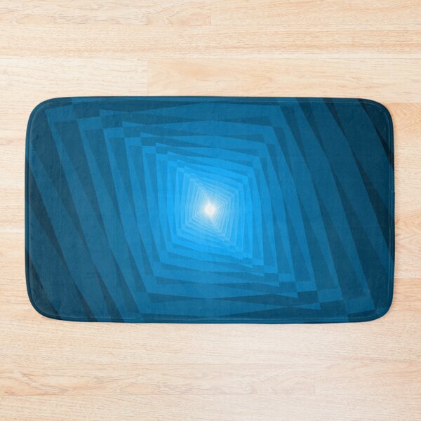 Item preview, Twisting Geometric Abstraction in Blue, Abstract Art designed and sold by DDJust4U.
