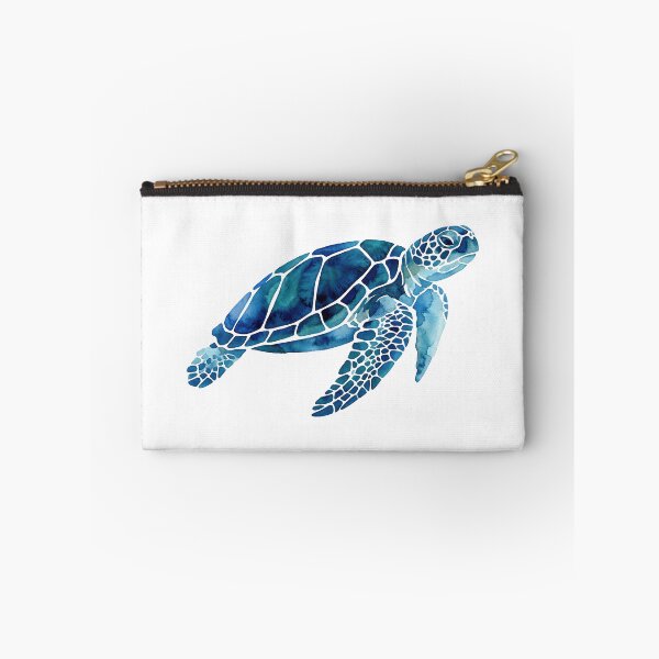 Item preview,  Realistic Hawksbill Sea Turtle Swimming Underwater Painterly Ocean Portrait designed and sold by zoughlal.