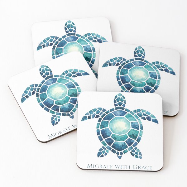 Item preview,  Migrate With Grace Bioluminescent Sea Turtle Ethereal Glowing Spirit designed and sold by zoughlal.