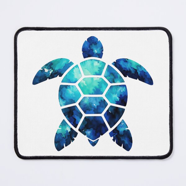 Item preview,  Stormy Abstract Sea Turtle Ink Blot Expressionist Moody Watercolor designed and sold by zoughlal.