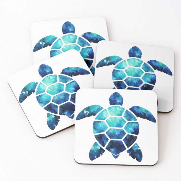 Item preview,  Stormy Abstract Sea Turtle Ink Blot Expressionist Moody Watercolor designed and sold by zoughlal.