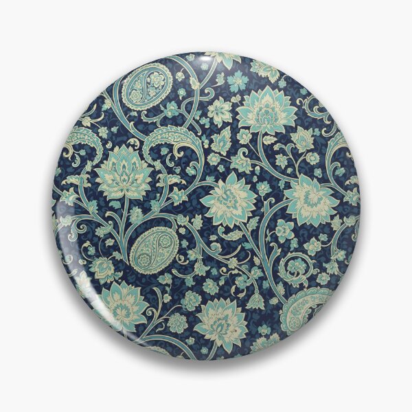 Item preview, Vintage Gold & Turquoise Persian Motif on Dark Blue designed and sold by VelloomStore.