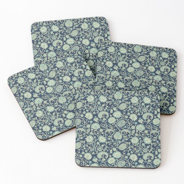 Item preview, Vintage Gold & Turquoise Persian Motif on Dark Blue designed and sold by VelloomStore.