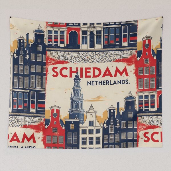 Item preview, Schiedam Netherlands 1950s Vintage Travel Tourism designed and sold by TravelersGems.
