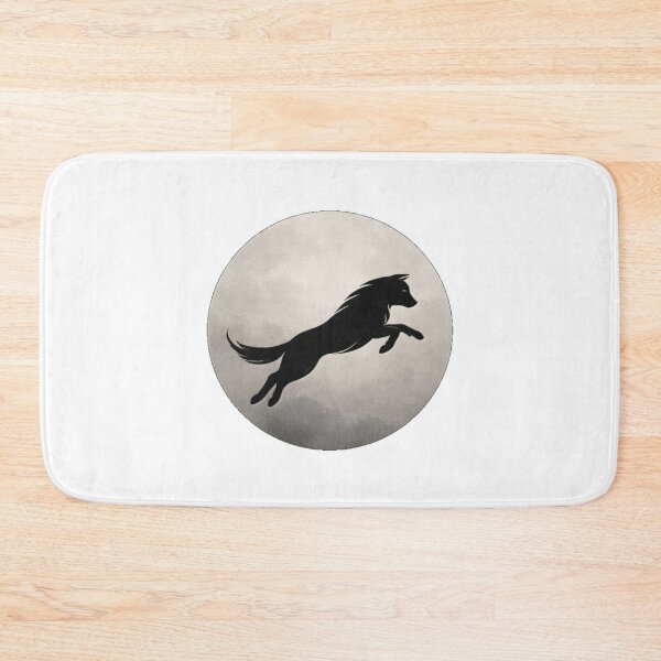 Item preview, Moon Wolf Silhouette T-Shirt | Minimal Night Aesthetic Wolf Art Tee designed and sold by KDesignCrafts.