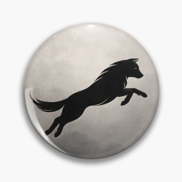 Item preview, Moon Wolf Silhouette T-Shirt | Minimal Night Aesthetic Wolf Art Tee designed and sold by KDesignCrafts.