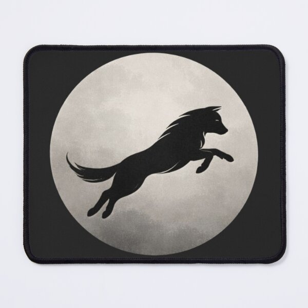 Item preview, Moon Wolf Silhouette T-Shirt | Minimal Night Aesthetic Wolf Art Tee designed and sold by KDesignCrafts.