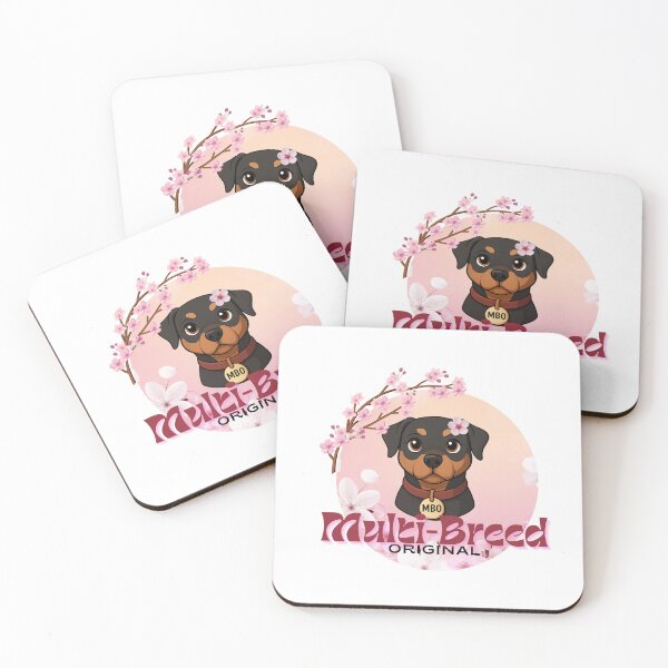 Item preview, Diseño floral de perro estilo anime designed and sold by MBOriginal.