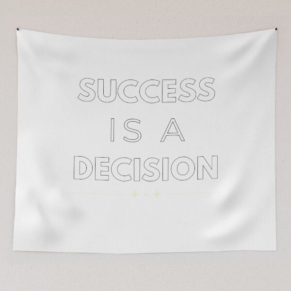 Item preview, Success Is a Decision – Minimal Motivational Quote Design designed and sold by Hayir Design.