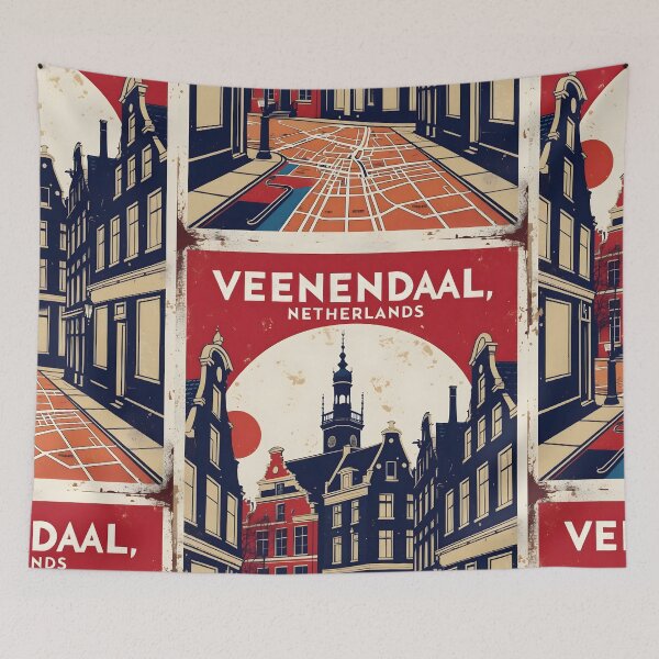 Item preview, Veenendaal Netherlands 1950s Vintage Travel Tourism designed and sold by TravelersGems.