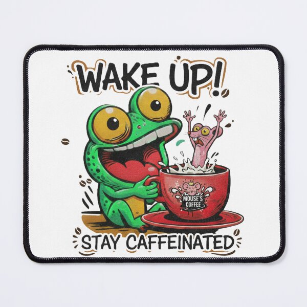 Item preview, A frog taking a coffee break. designed and sold by taratyanprint.