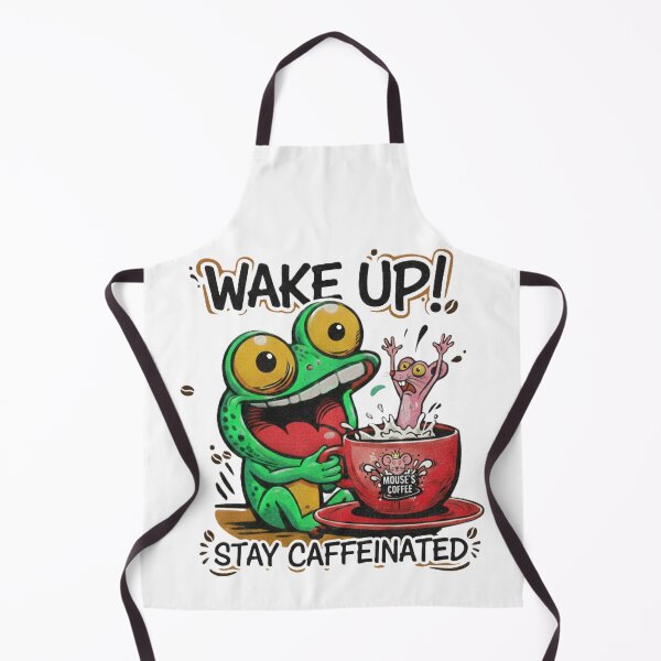 Item preview, A frog taking a coffee break. designed and sold by taratyanprint.