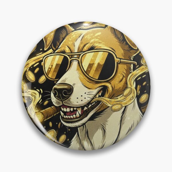 Item preview, Golden Jack Russell Terrier – 80s Gold Boss – kawisStarr Edition PL: Złoty Jack Russell Terrier – Boss lat 80. – Edycja kawisStarr designed and sold by KawisStarr.