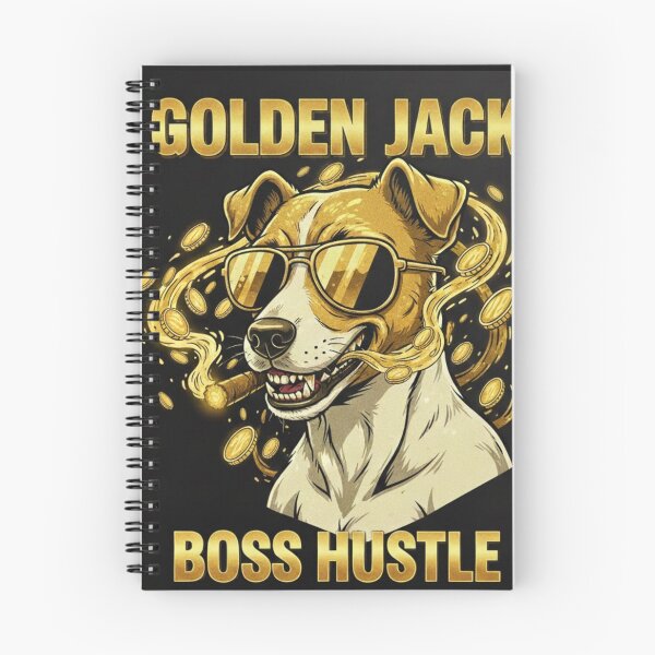 Item preview, Golden Jack Russell Terrier – 80s Gold Boss – kawisStarr Edition PL: Złoty Jack Russell Terrier – Boss lat 80. – Edycja kawisStarr designed and sold by KawisStarr.