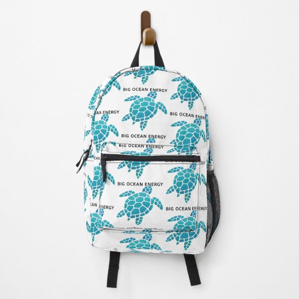 Item preview,  Big Ocean Energy Cellular Pattern Sea Turtle Bold Confident Neon Cyan designed and sold by zoughlal.