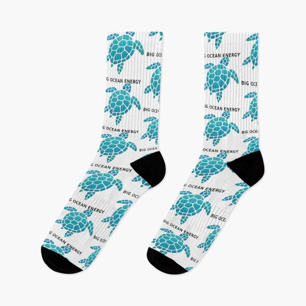 Item preview,  Big Ocean Energy Cellular Pattern Sea Turtle Bold Confident Neon Cyan designed and sold by zoughlal.
