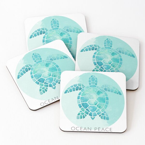 Item preview,  Ocean Peace Badge Sea Turtle Cracked Ice Logo Patch Circular Emblem designed and sold by zoughlal.