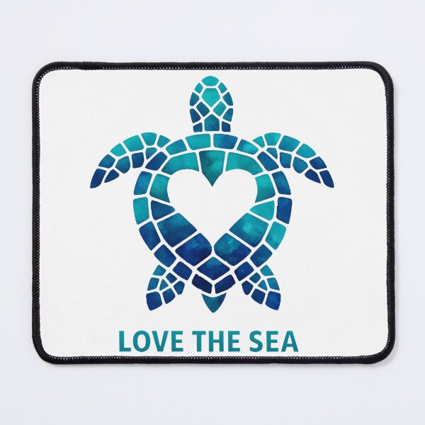 Item preview, Love The Sea Heart Sea Turtle Romantic Ocean Passion Emotional Gradient designed and sold by zoughlal.