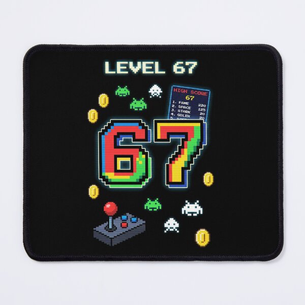 Item preview, Level 67 - Funny Retro Arcade Gamer Meme Drip designed and sold by G350.