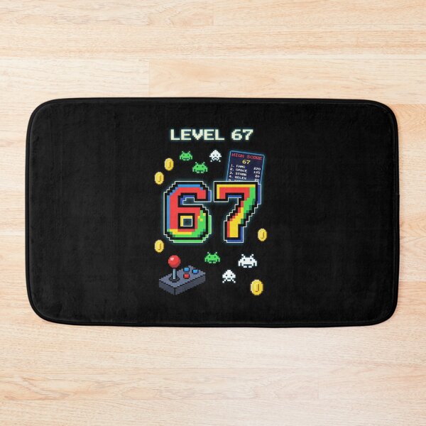 Item preview, Level 67 - Funny Retro Arcade Gamer Meme Drip designed and sold by G350.