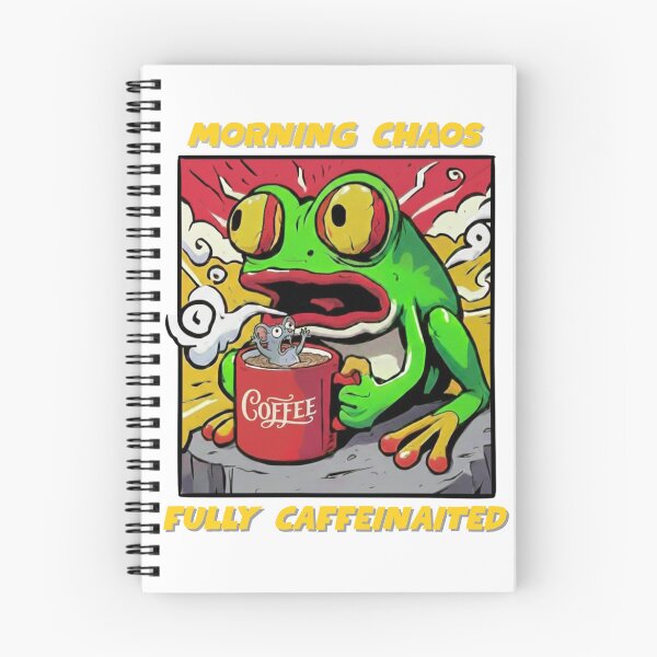 Item preview, Frog drinking coffee designed and sold by taratyanprint.