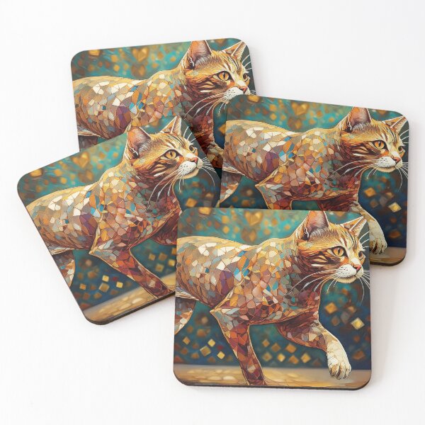 Item preview, Mosaic  playing cat designed and sold by Photopat.