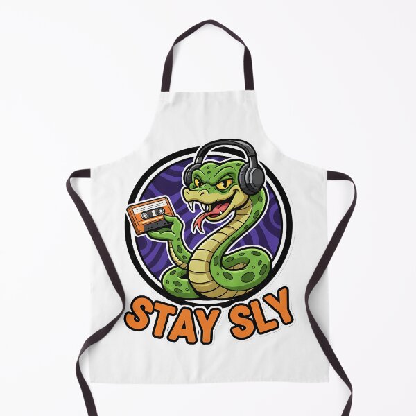 Item preview, Stay Sly Retro Snake Mascot - 90s Cassette Tape Art designed and sold by CELESTIAL©️.