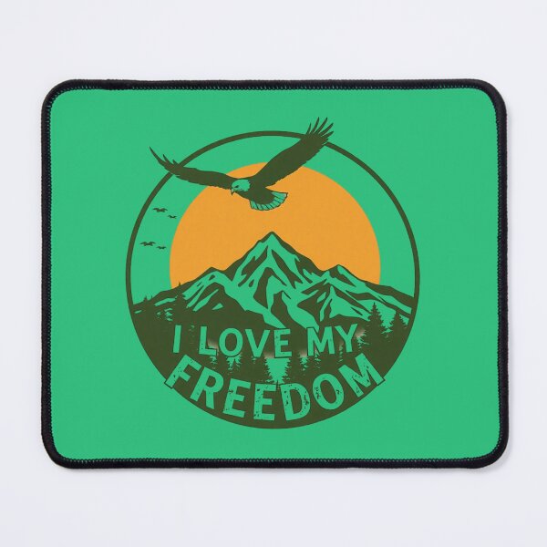 Item preview, I Love My Freedom – Personal Freedom Statement Typography designed and sold by Sparkofart07.