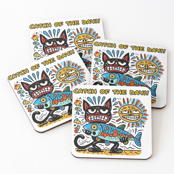 Item preview, A black cat holding its prey. designed and sold by taratyanprint.