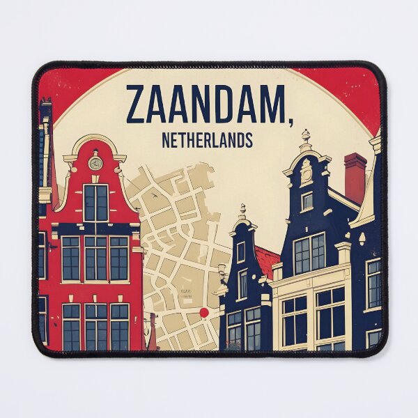 Item preview, Zaandam Netherlands 1950s Vintage Travel Tourism designed and sold by TravelersGems.