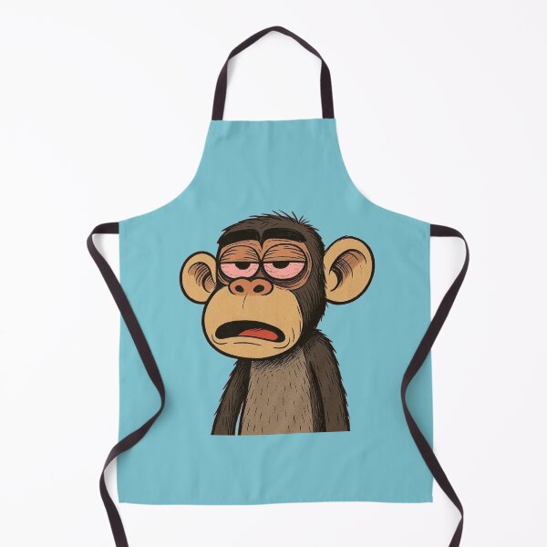 Item preview, Tired Monkey Expression – Funny Grumpy Cartoon Character designed and sold by Regal-Elegances.