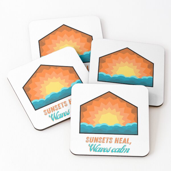 Item preview, Sunset Healing Waves -Calm Beach Sunset Tee designed and sold by JoezCreations.