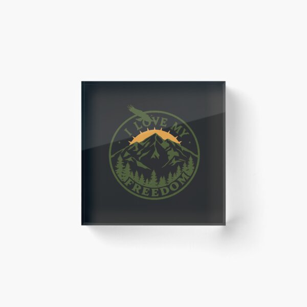 Item preview, I Love My Freedom – Personal Freedom Statement Typography designed and sold by Sparkofart07.