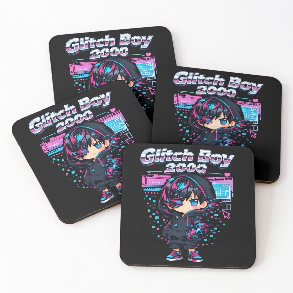 Item preview, Glitch Boy 2000 – Y2K Chibi Hacker Glitch Aesthetic Design designed and sold by R3X .