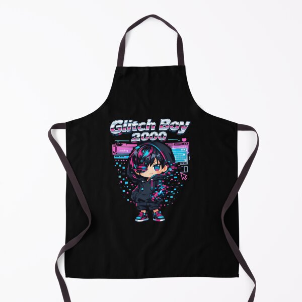 Item preview, Glitch Boy 2000 – Y2K Chibi Hacker Glitch Aesthetic Design designed and sold by R3X .