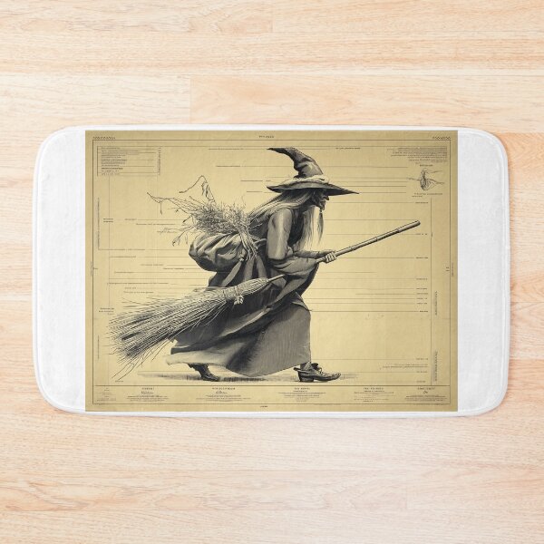 Item preview, Witch with Broomstick and Bag designed and sold by lautir.