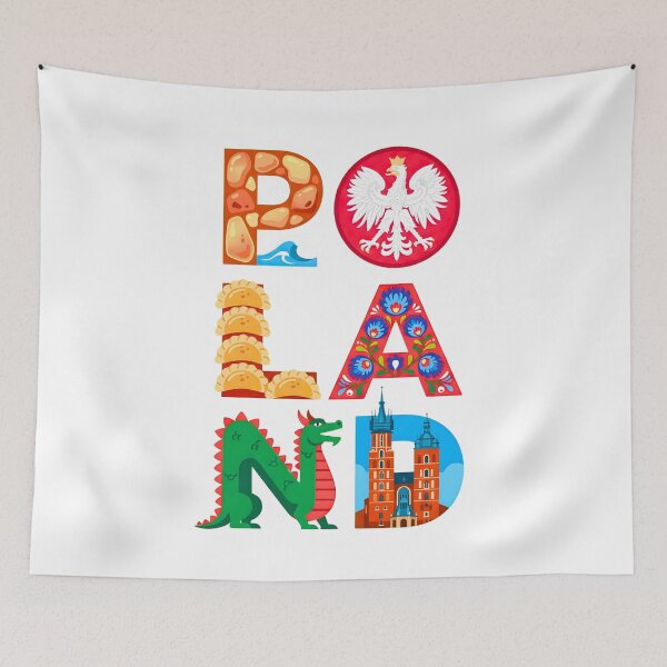 Item preview, Poland Landmarks and Heritage Polish Graphic Art designed and sold by KatanaCreative.