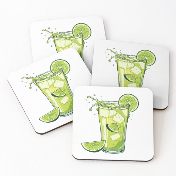 Item preview, Fresh Lime Drink – Summer Cocktail Illustration with Ice designed and sold by Activity01.