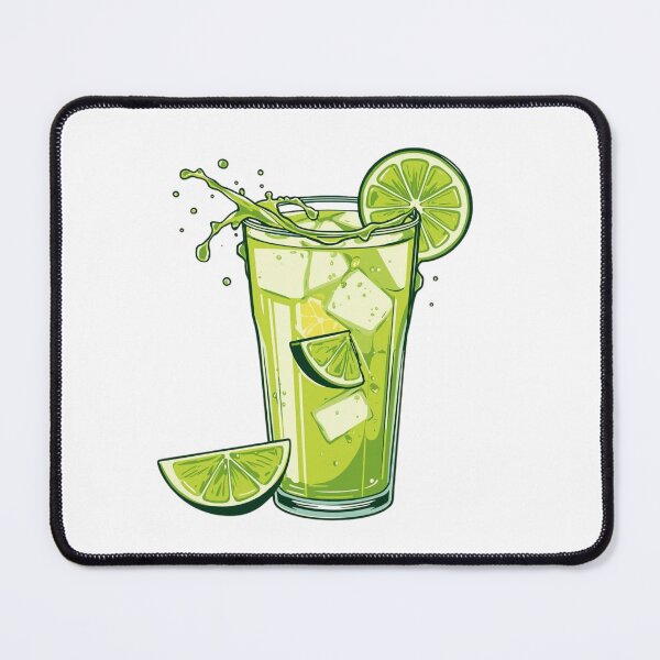 Item preview, Fresh Lime Drink – Summer Cocktail Illustration with Ice designed and sold by Activity01.