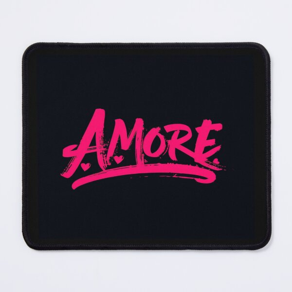 Item preview, Bold Pink AMORE Brush Lettering with Hearts – Romantic Italian Love Typography for Gifts & Decor designed and sold by Bright Nest Studio.