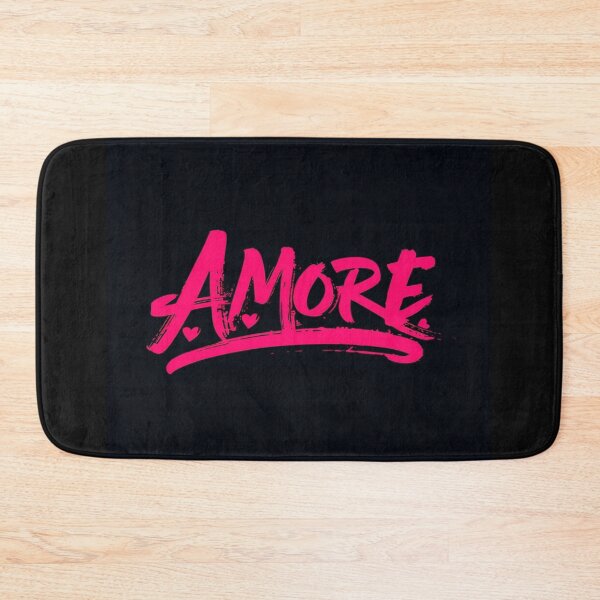 Item preview, Bold Pink AMORE Brush Lettering with Hearts – Romantic Italian Love Typography for Gifts & Decor designed and sold by Bright Nest Studio.