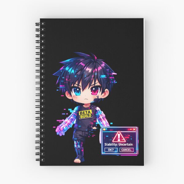 Item preview, Beta Build – Stability Uncertain | Glitch Chibi Cyberpunk Design designed and sold by R3X .