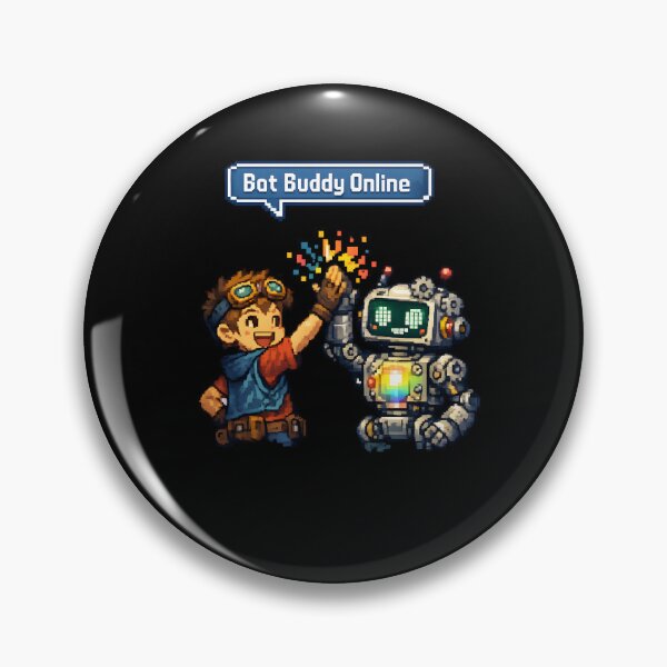Item preview, Bot Buddy Online – Pixel Art Robot Friendship Gamer Design designed and sold by R3X .