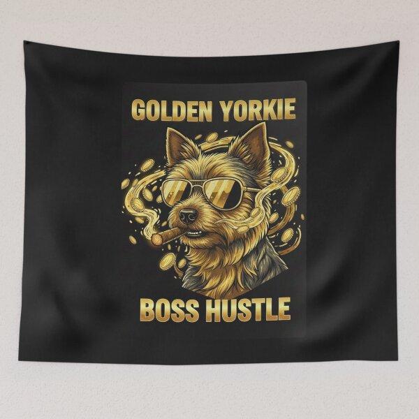 Item preview, Golden Yorkie – Big Boss Attitude – kawisStarr Gold 80 PL: Złoty York – Postawa Big Bossa – kawisStarr Gold 80 designed and sold by KawisStarr.
